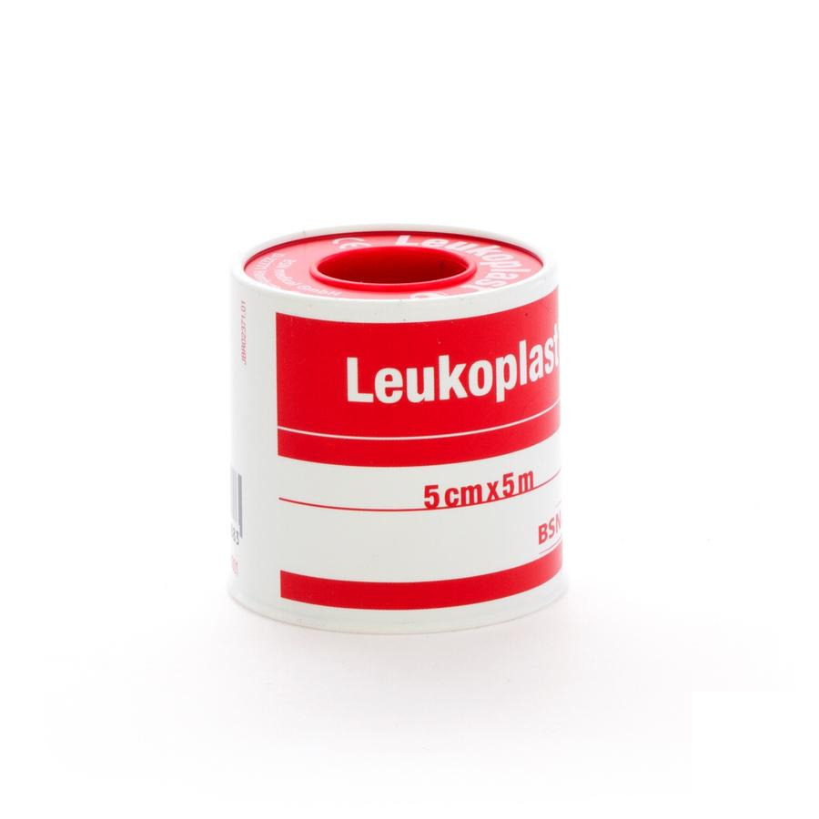 Image of Leukoplast Deksel Poreus Kleefpleister 5cm x 5m 1 Stuk