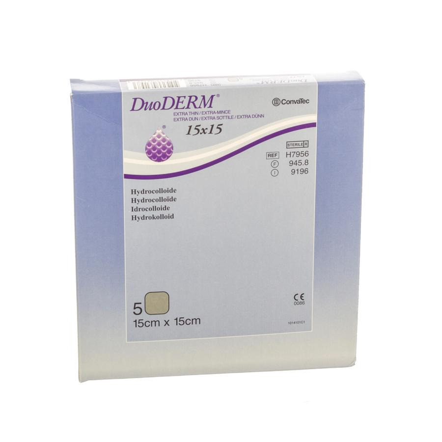 Image of Duoderm Extra Dun Verband 15cmx15cm 5 Stuks 