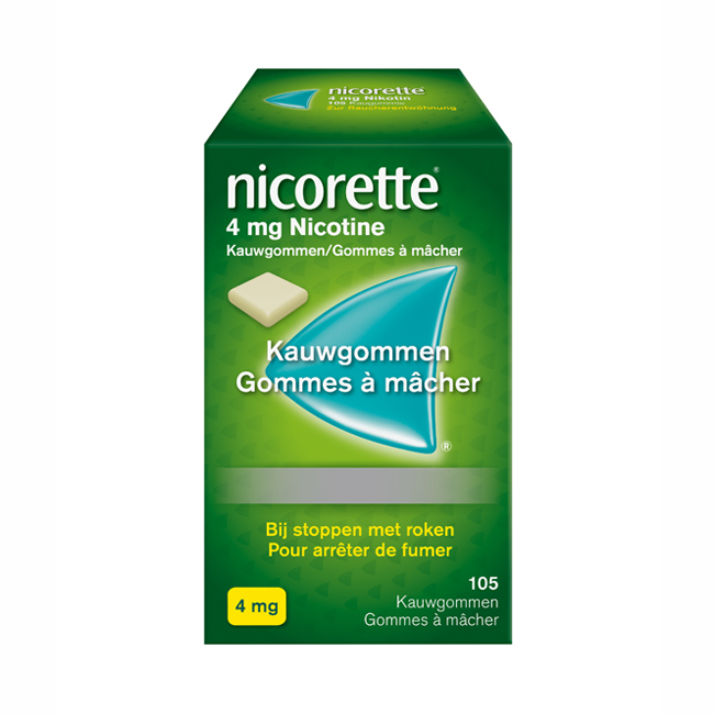 Image of Nicorette 4mg 105 Kauwgommen 