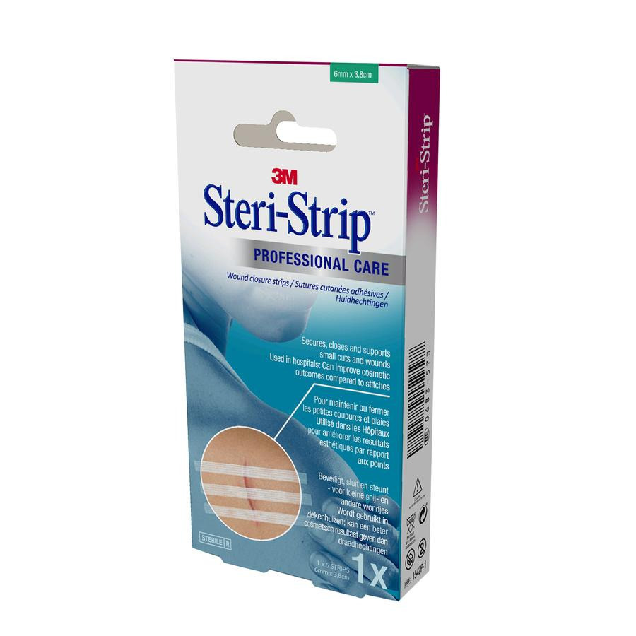 Image of Steri-Strip Steriel 6mm x 38mm 6 Stuks