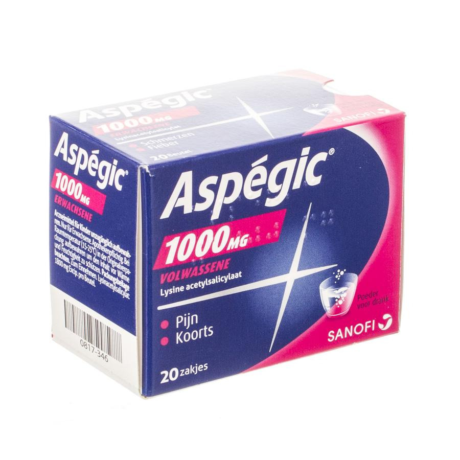 Image of Aspegic 1000mg 20 Zakjes