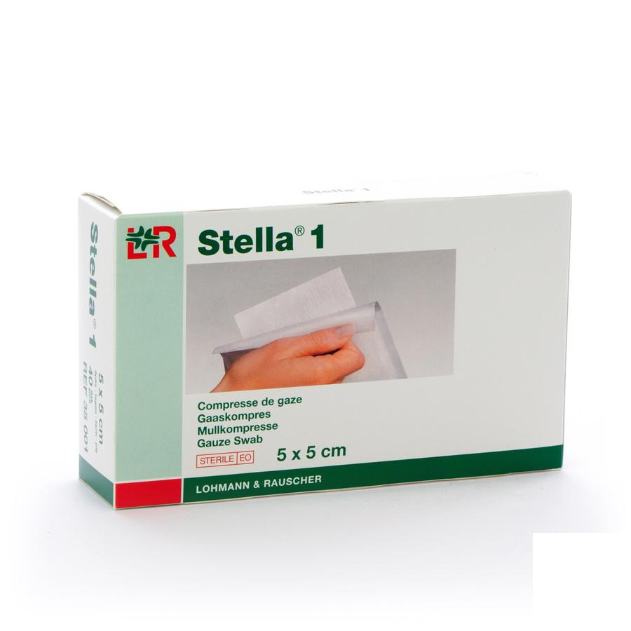 Image of Stella 1 5x5cm 40 Kompressen 