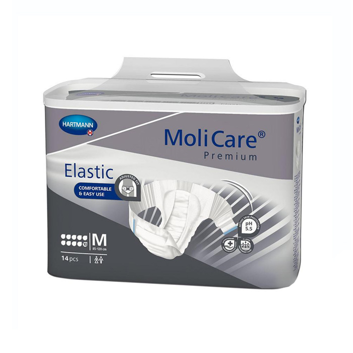 Image of MoliCare Premium Elastic Incontinentieslip - 10 Druppels - Medium 14 Stuks
