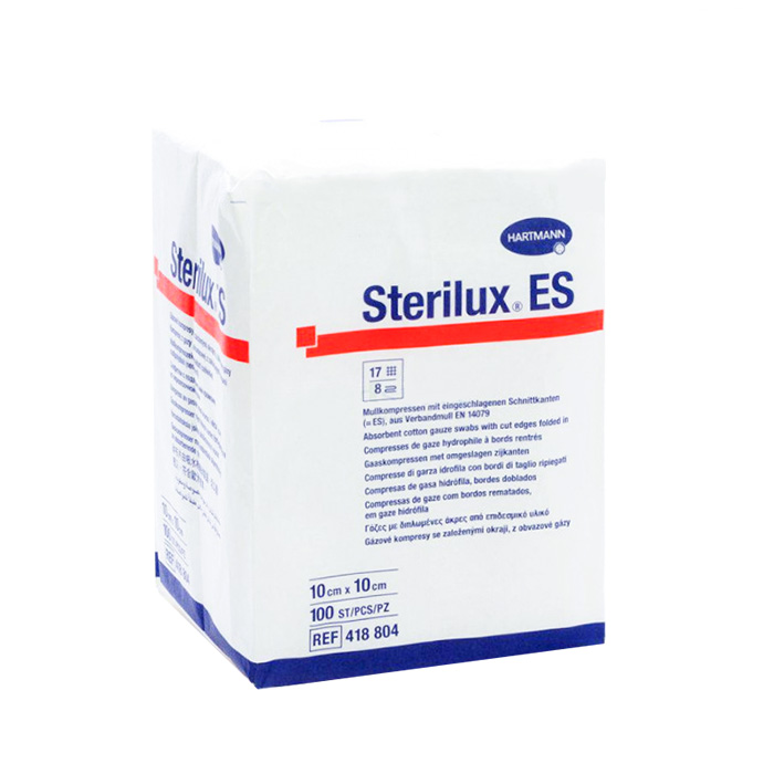 Image of Sterilux ES Kompres 10x10cm 8 Lagen - Niet-Steriel 100 Stuks