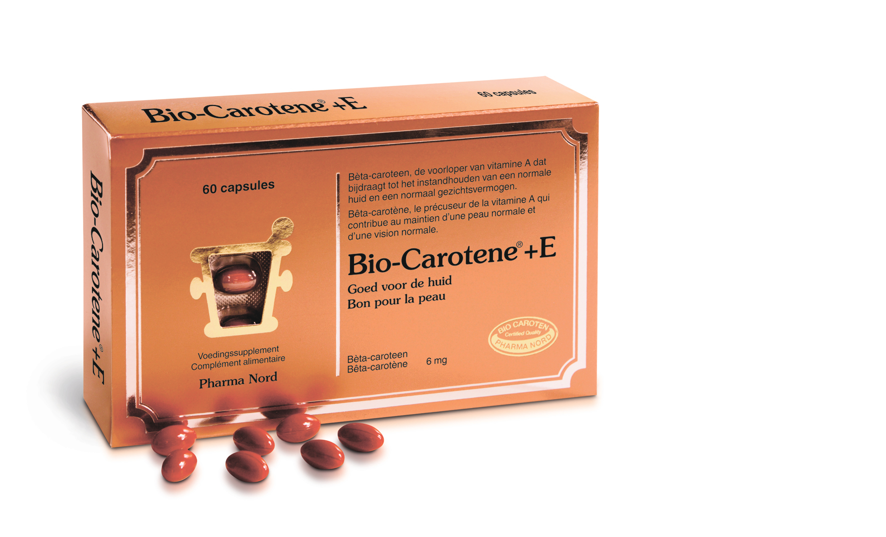 Image of Pharma Nord Bio-Carotene + Vitamine E 60 Capsules