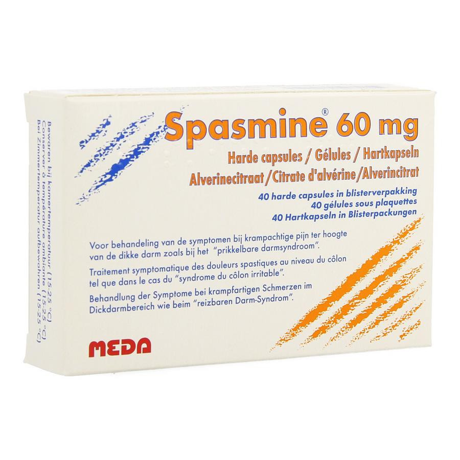 Image of Spasmine 60mg 40 Capsules 