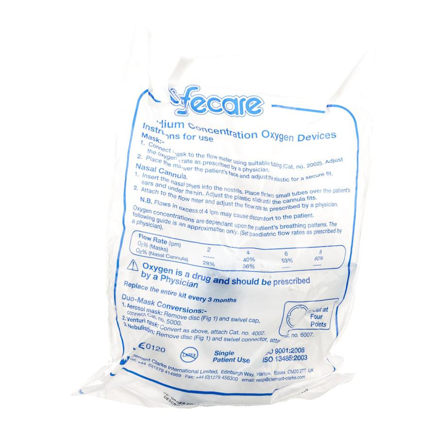 Image of LifeCare Zuurstofmasker Volwassenen + Slang 1 Kit 