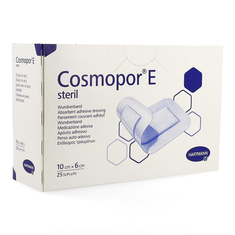 Image of Cosmopor E Verband Steriel Adhesive 6x10cm 25 Stuks