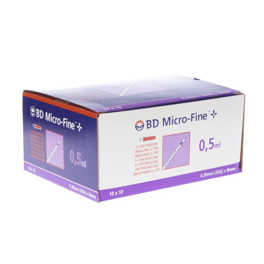 Image of BD Microfine+ Insulinespuit Demi 0,3ml 30g 8mm 10 Stuks