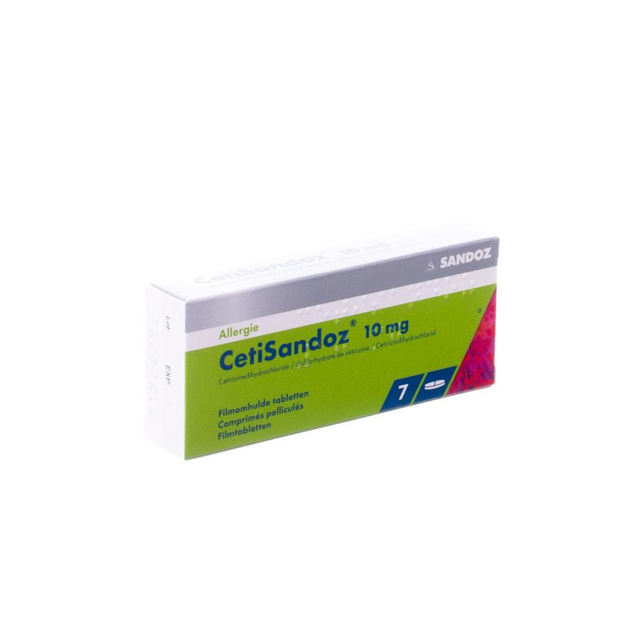 Image of CetiSandoz Cetirizine 10mg 7 Tabletten