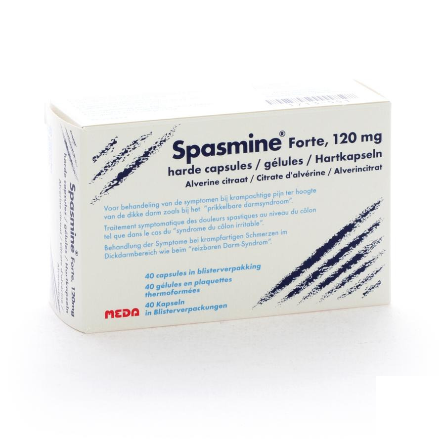 Image of Spasmine Forte 120mg 40 Capsules