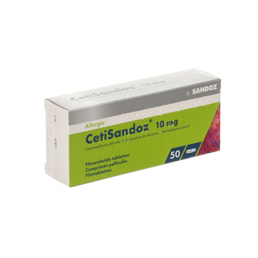 Image of CetiSandoz Cetirizine 10mg 50 Tabletten