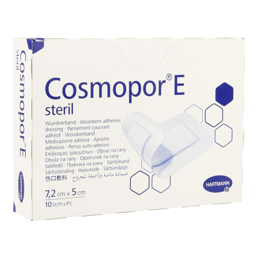 Image of Cosmopor E Verband Steriel Adhesive 5x7,5cm 10 Stuks 