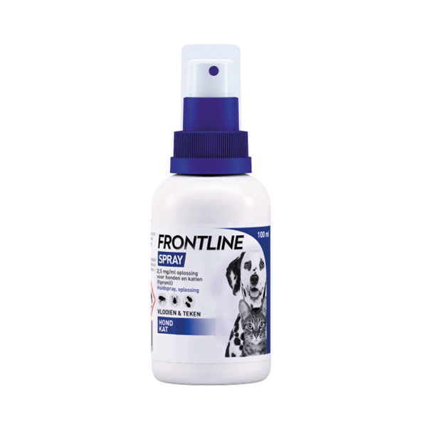 Image of Frontline Spray Vlooien &amp; Teken Kat/Hond 100ml 