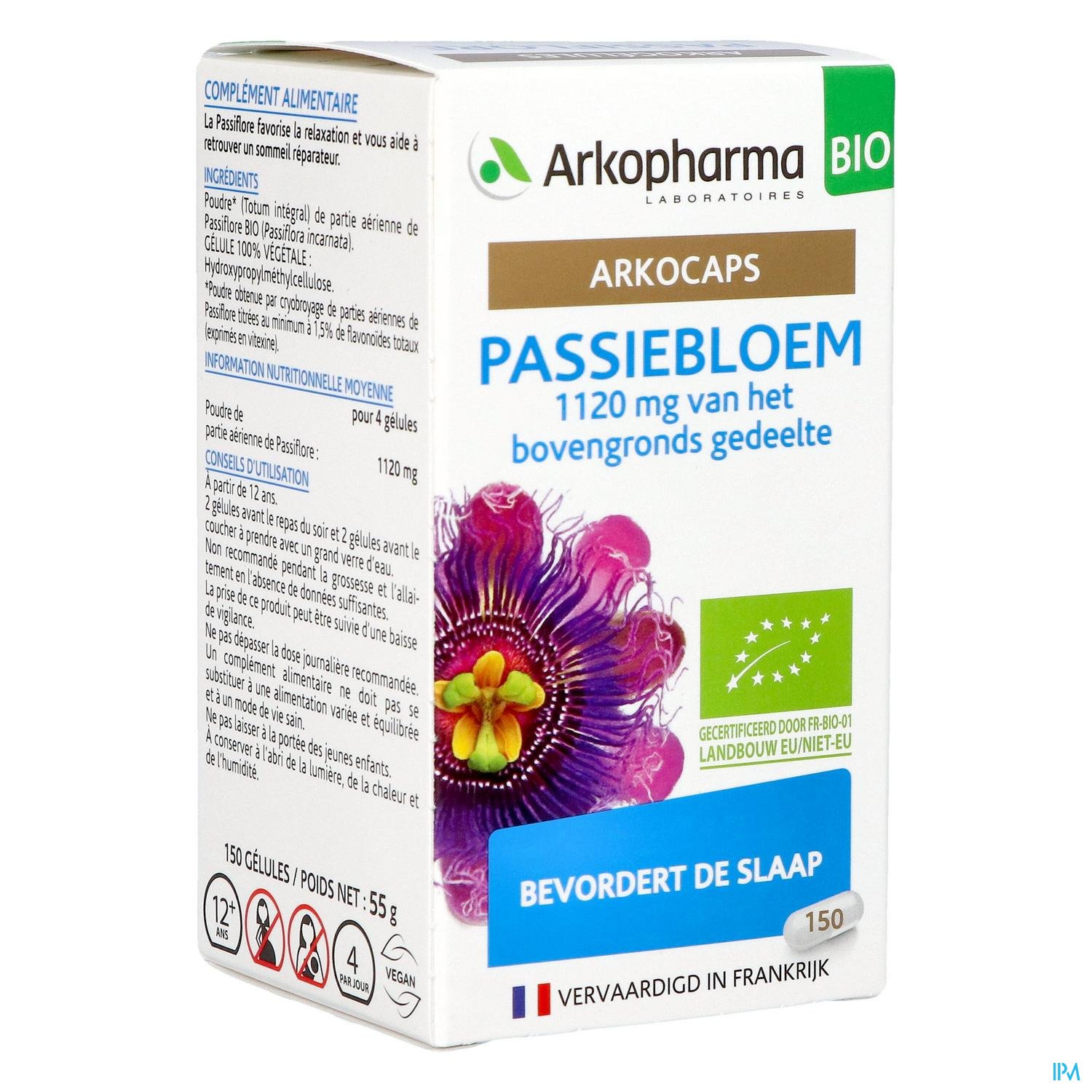 Image of Arkocaps Passiebloem Bio Slaap 150 Capsules