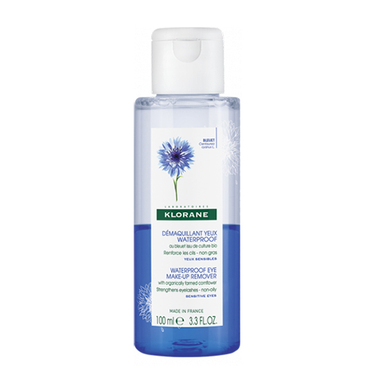 Image of Klorane Korenbloem Waterproof Make-Upremover Ogen 100ml 