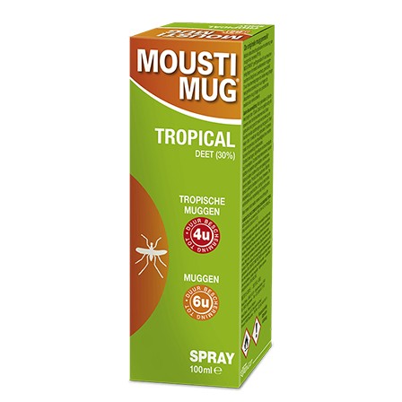 Image of Moustimug Tropical 30% DEET Spray 100ml 