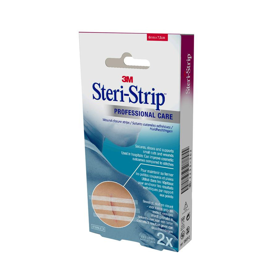 Image of Steri-Strip Hechtingstrips Steriel 6mm x 76mm 2x3 Stuks 