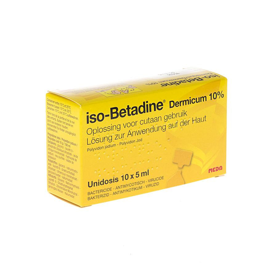 Image of Iso-Betadine Dermicum 10% Oplossing 10x5ml 
