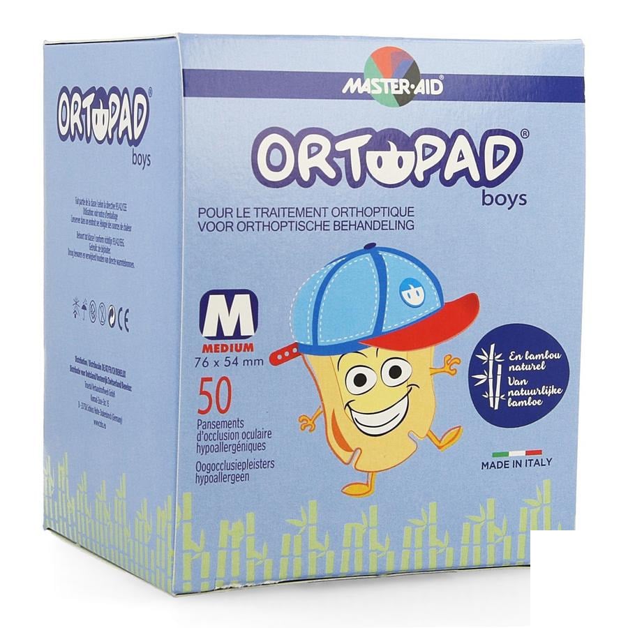 Image of Ortopad Medium Boys Oogkompres 50 Stuks 