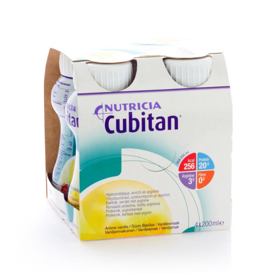 Image of Nutricia Cubitan Vanille 4x200ml 