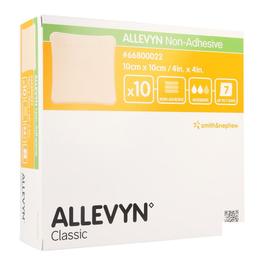 Image of Allevyn Non-Adhesive Verband 10x10cm 10 Stuks 