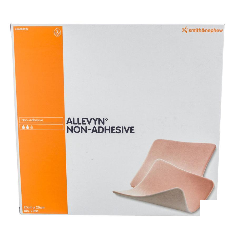Image of Allevyn Non-Adhesive Verband 20x20cm 3 Stuks 
