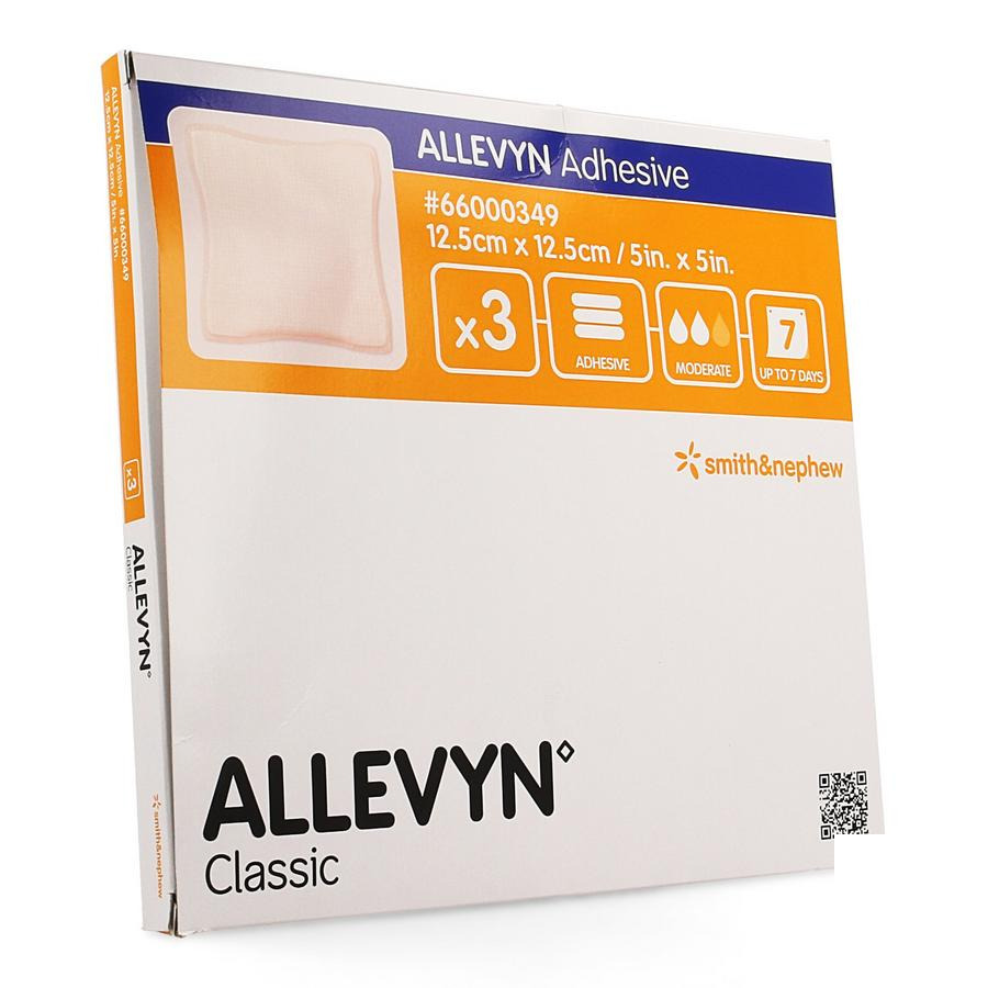 Image of Allevyn Adhesive Verband 12,5x12,5cm 3 Stuks 