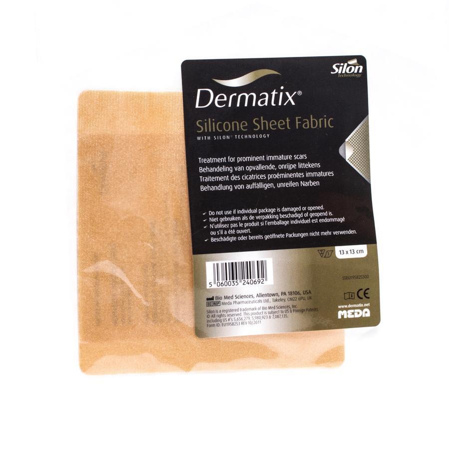 Image of Dermatix Silicone Sheet Fabric Zelfklevend 13x13cm 1 Stuk 
