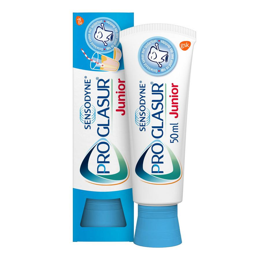 Image of Sensodyne Proglasur Junior +6jaar Tandpasta 50ml