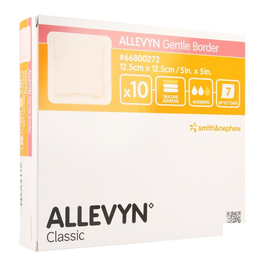 Image of Allevyn Gentle Border 12,5x12,5cm 10 Stuks 