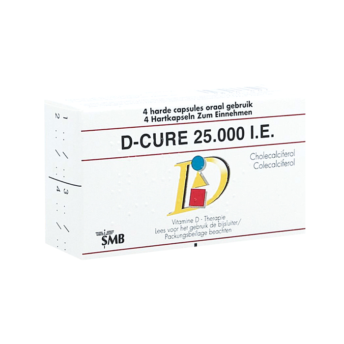 Image of D-Cure 25.000 I.E. 4 Capsules 