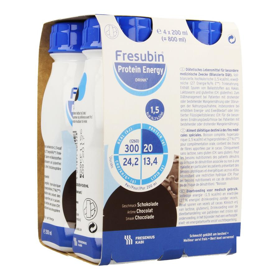 Image of Fresubin Protein Energy Drink Chocolade 4x200ml