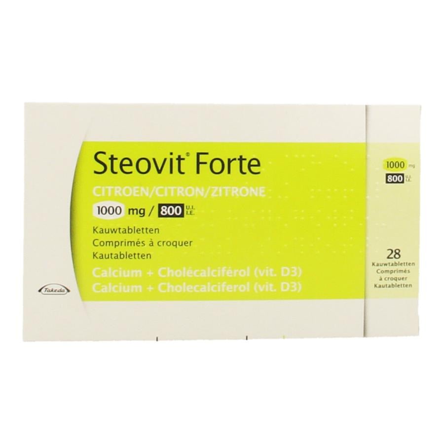 Image of Steovit Forte Citroen 1000/800 28 Kauwtabletten