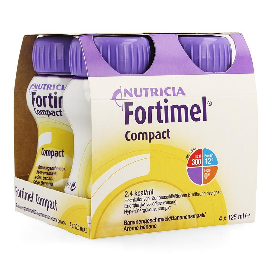 Image of Fortimel Compact Banaan 4x125ml 