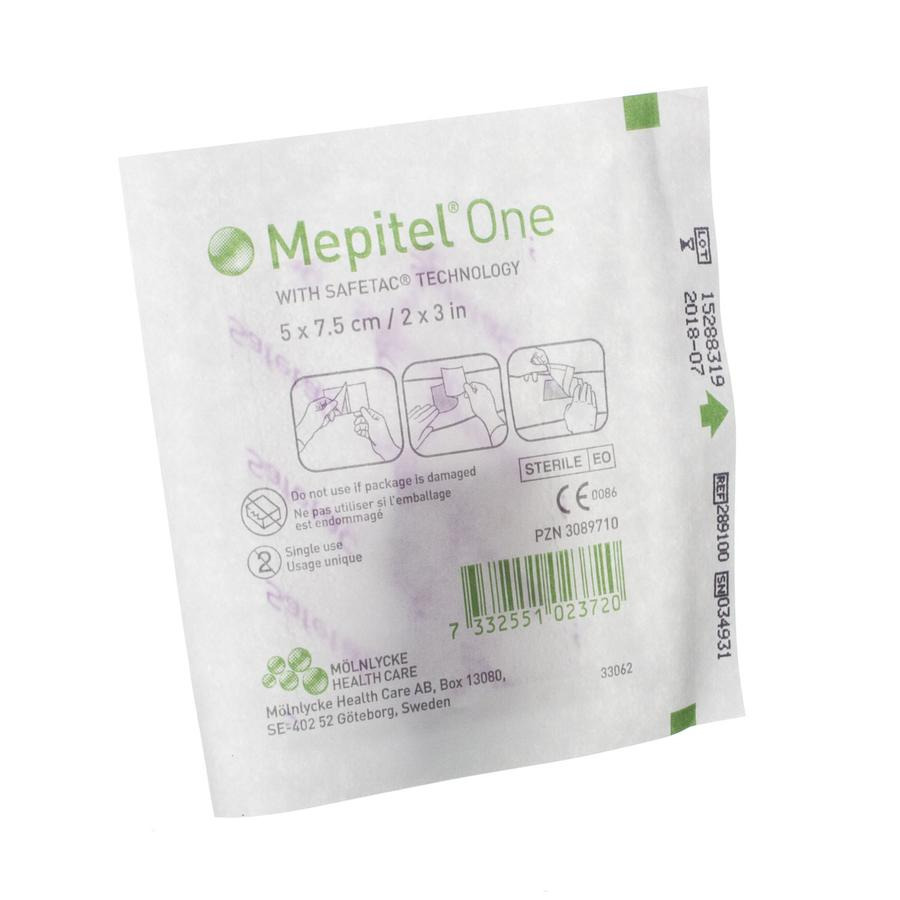 Image of Mepitel One Steriel 5cmx 7,5cm 1 Stuk 