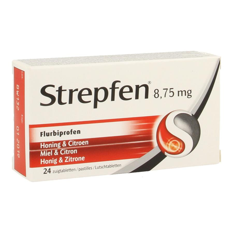 Image of Strepfen Citroen &amp; Honing 8,75mg 24 Zuigtabletten 