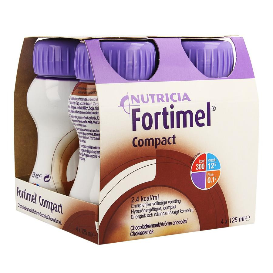 Image of Fortimel Compact Chocolade 4x125ml 