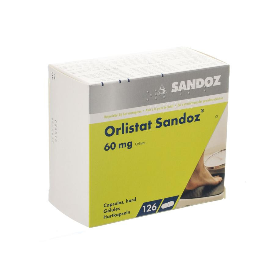 Image of Orlistat Sandoz 60mg 126 Capsules