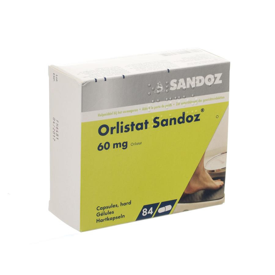 Image of Orlistat Sandoz 60mg 84 Capsules