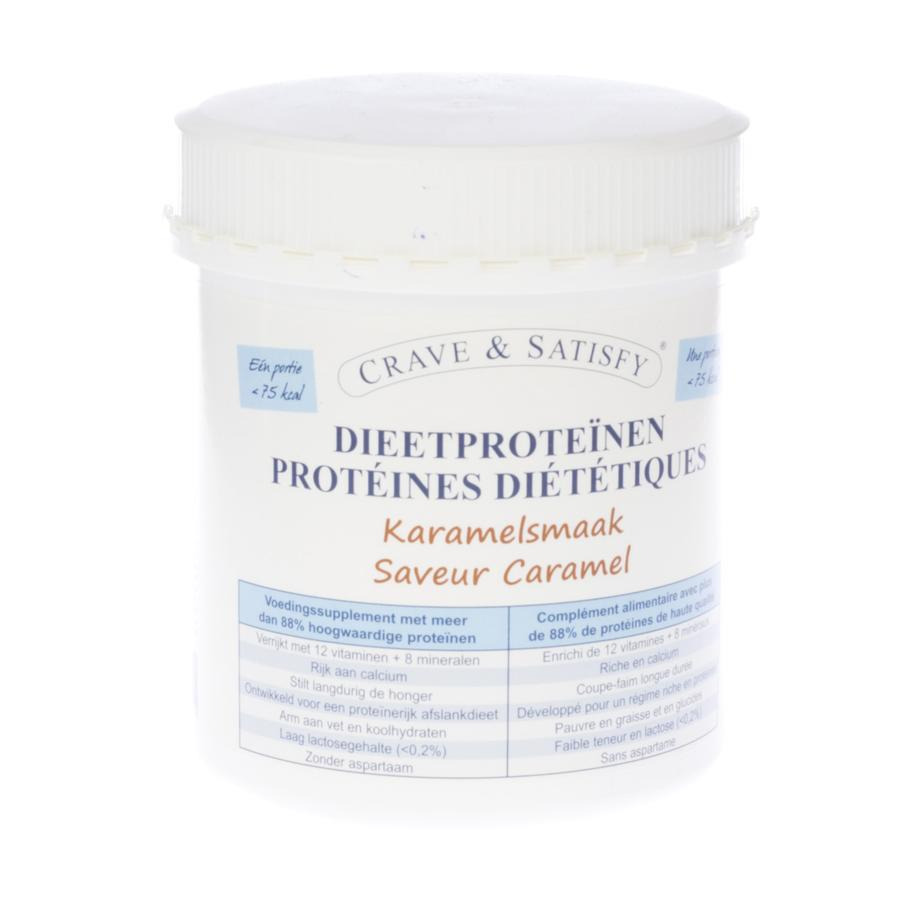 Image of Crave &amp; Satisfy Dieetproteinen Karamel Pot 200g