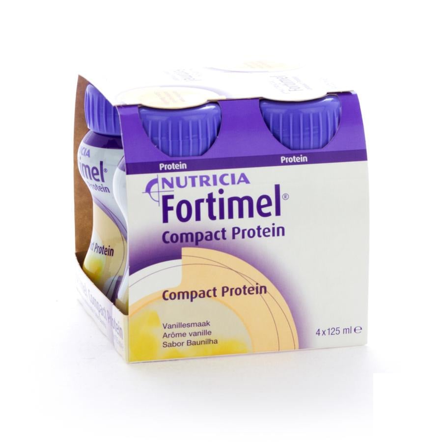 Image of Fortimel Compact Protein Vanille 4x125ml 