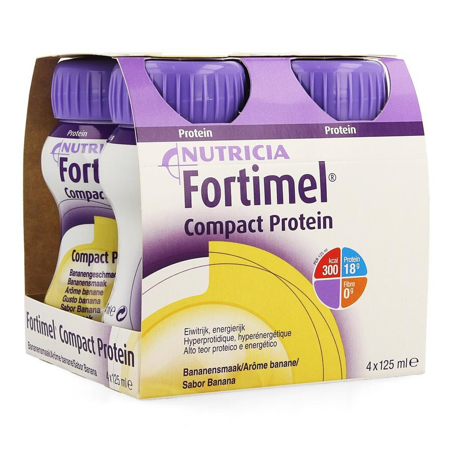 Image of Fortimel Compact Protein Banaan 4x125ml 