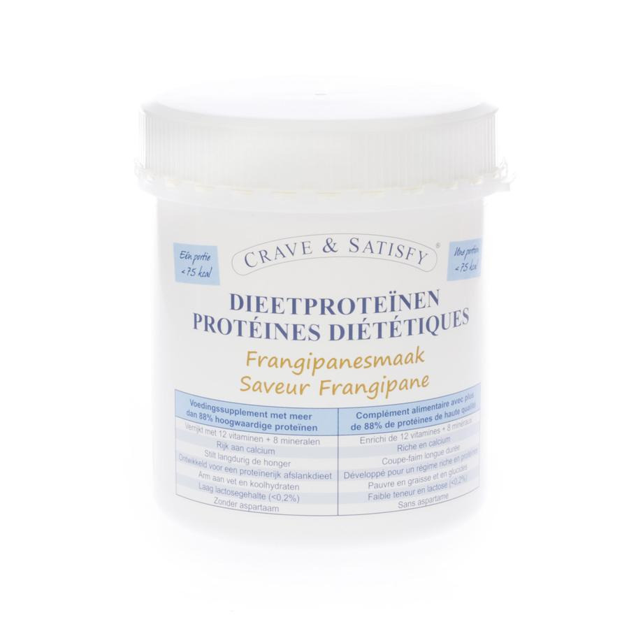 Image of Crave &amp; Satisfy Dieetproteinen Frangipan Pot 200g 