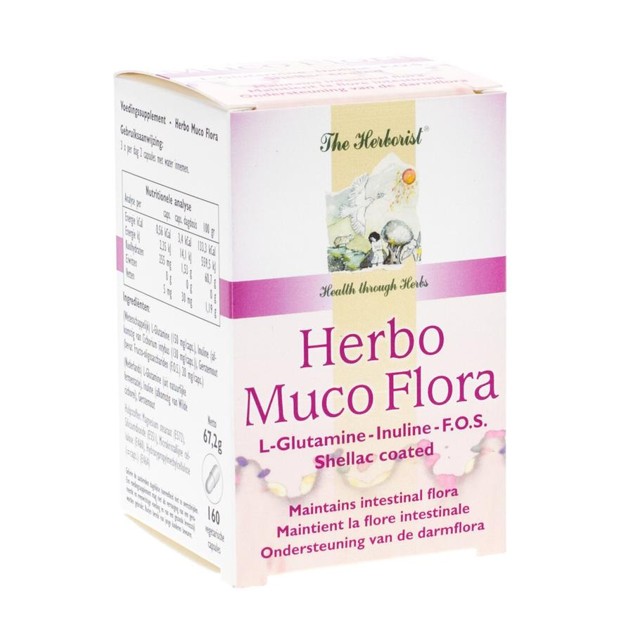 Image of Herborist Herbo-muco-flora 160 Capsules 