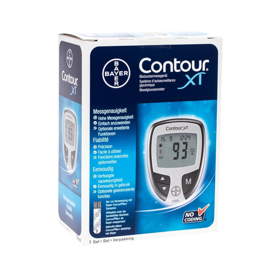 Image of Bayer Contour Glucometer Xt Kit 1 Stuk 