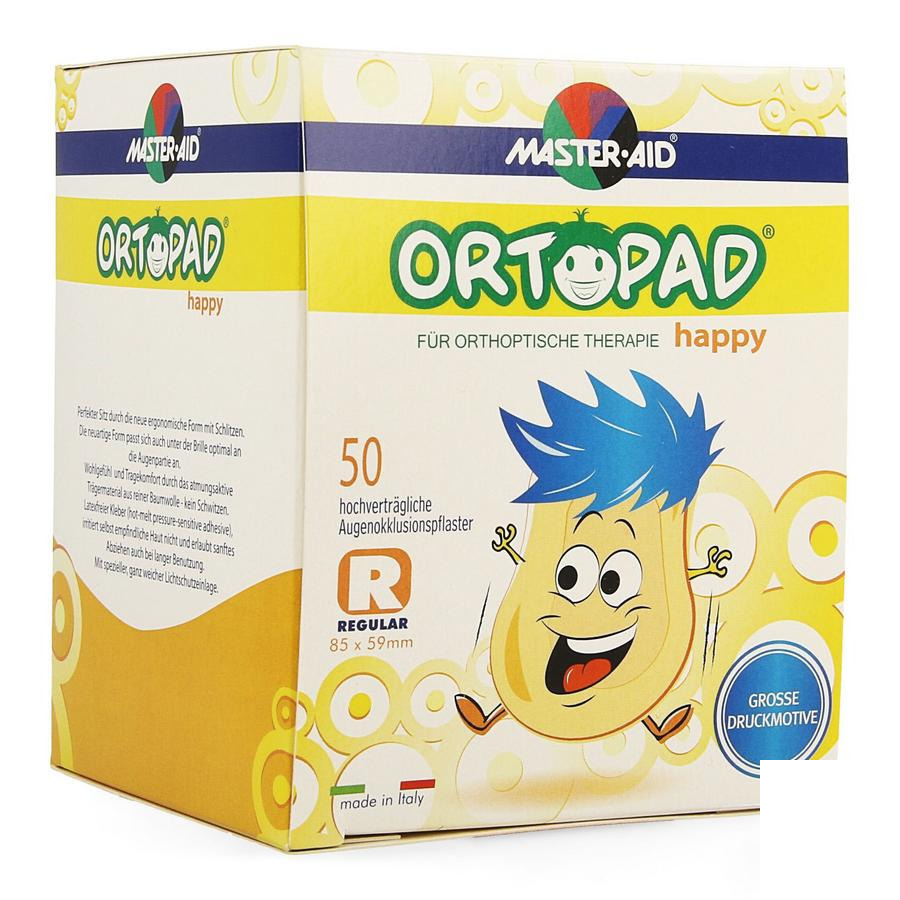 Image of Ortopad Happy Regular Oogpleister 50 Stuks