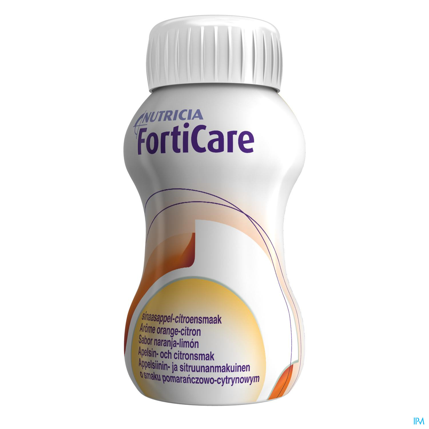 Image of Forticare Drankje Aroma Sinaas-Citroen Flessen 4x125ml 