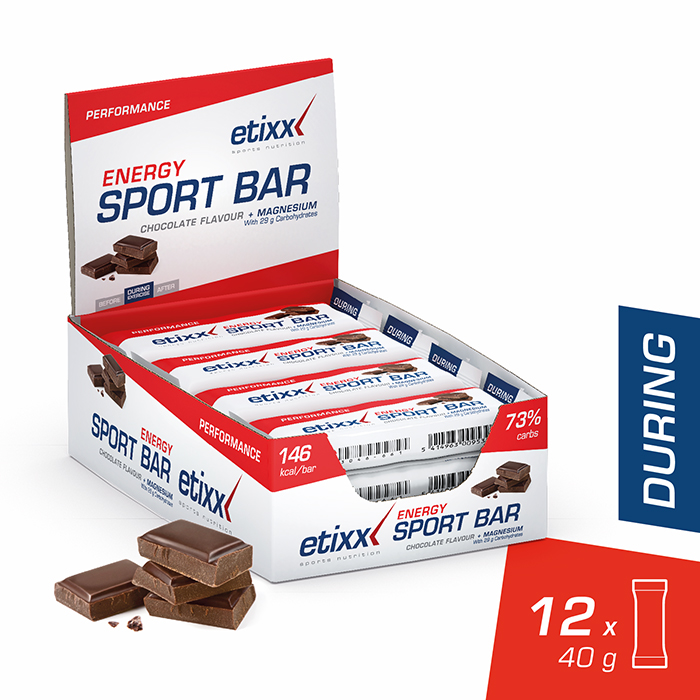 Image of Etixx Energy Sport Bar Chocolate 12x40g 