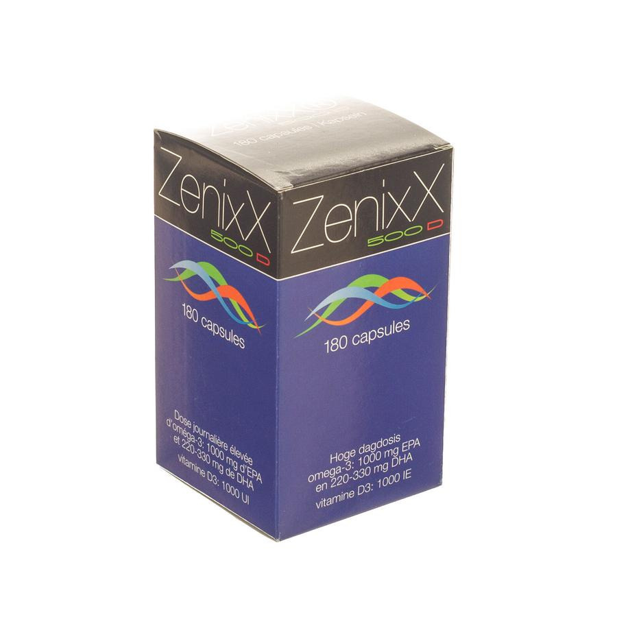 Image of ZenixX 500 D 180 Capsules